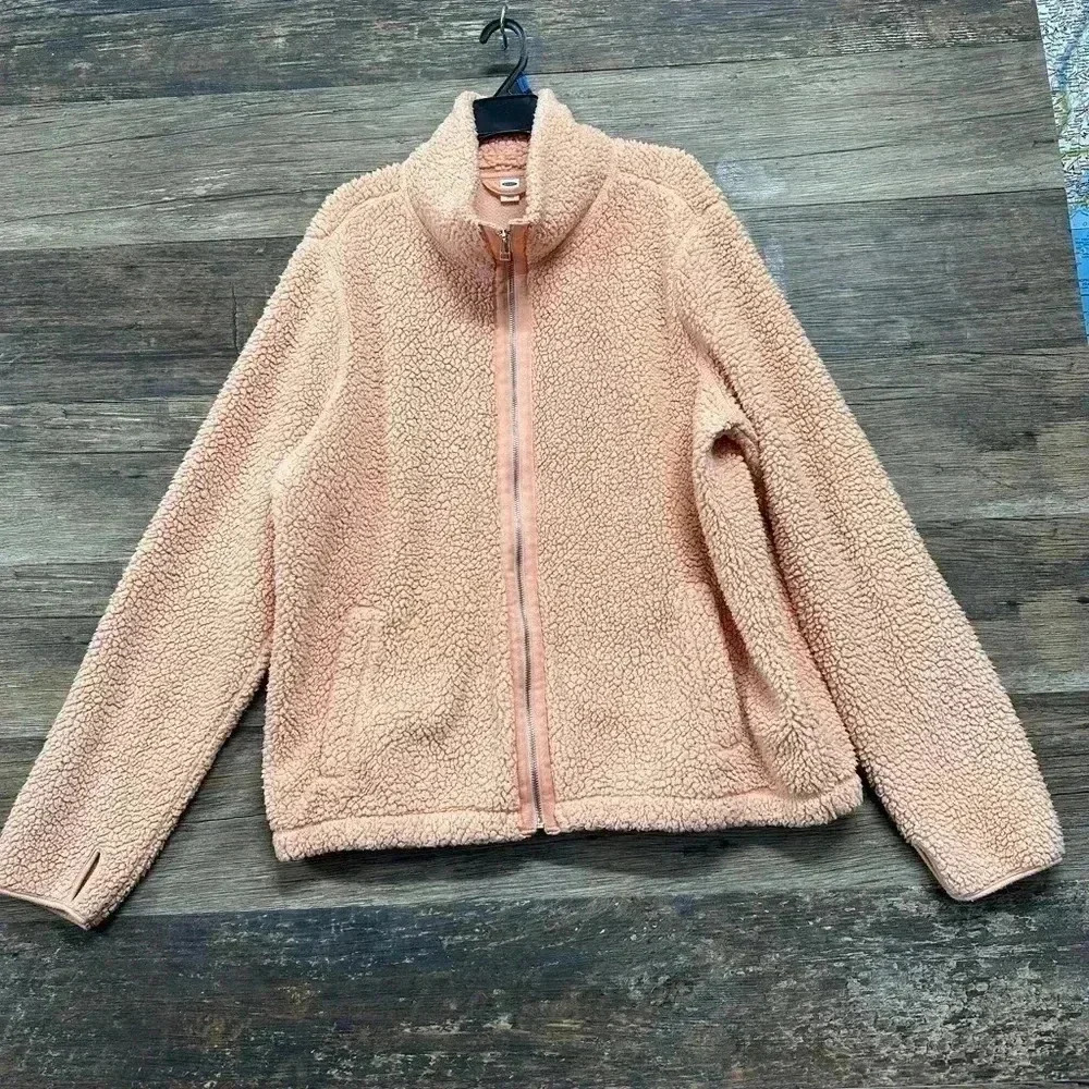 Old Navy Peachy Pink Teddy Jacket